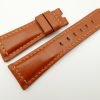 26mm/20mm Cognac Wax Leather Watch Strap for Panerai #WT2000