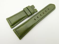 26mm/20mm Green Wax Leather Watch Strap for Panerai #WT2003