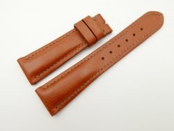 22mm/18mm Cognac Wax Leather Watch Strap #WT2046