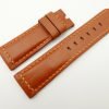 24mm/22mm Cognac Wax Leather Watch Strap for Panerai #WT2010