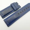 26mm/26mm Blue Wax Leather Watch Strap for Panerai #WT2005