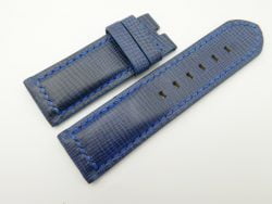 26mm/26mm Blue Wax Leather Watch Strap for Panerai #WT2005