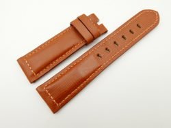 22mm/20mm Cognac Wax Leather Watch Strap for Panerai #WT2016