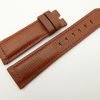 22mm/20mm Red Brown Wax Leather Watch Strap for Panerai #WT2015