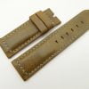 24mm/24mm Olive Green Wax Leather Watch Strap for Panerai #WT2020
