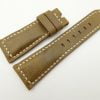 27mm/22mm Olive Green Wax Leather Watch Strap for Panerai #WT2026
