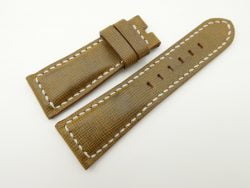 27mm/22mm Olive Green Wax Leather Watch Strap for Panerai #WT2026