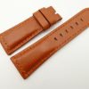 27mm/22mm Cognac Wax Leather Watch Strap for Panerai #WT2025
