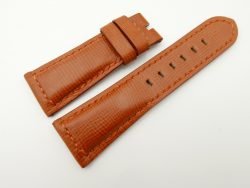 27mm/22mm Cognac Wax Leather Watch Strap for Panerai #WT2025