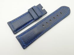 26mm/24mm Blue Wax Leather Watch Strap for Panerai #WT2030