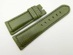 26mm/22mm Green Wax Leather Watch Strap for Panerai #WT2041