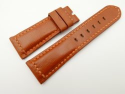 26mm/22mm Cognac Wax Leather Watch Strap for Panerai #WT2037