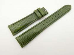 20mm/16mm Green Wax Leather Watch Strap #WT2050