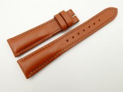 20mm/16mm Cognac Wax Leather Watch Strap #WT2047