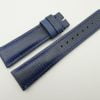 21mm/18mm Blue Wax Leather Watch Strap #WT2056