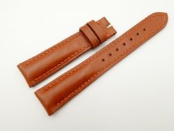 19mm/16mm Cognac Wax Leather Watch Strap #WT2062
