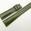 19mm/16mm Green Wax Leather Watch Strap #WT2064