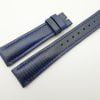 19mm/16mm Blue Wax Leather Watch Strap #WT2066