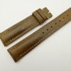 18mm/16mm Olive Green Wax Leather Watch Strap #WT2071
