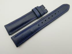 18mm/16mm Blue Wax Leather Watch Strap #WT2067