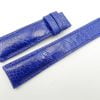21mm Blue Genuine OSTRICH Skin Leather Watch Strap #WT2435