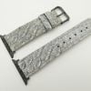 22mm/20mm Vintage Grey Genuine Python Leather Watch Strap for Apple Watch 42mm #WT2385