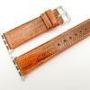 22mm/20mm Orange Genuine LIZARD Leather Watch Strap for Apple Watch 38mm #WT2398