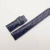 21mm/18mm Navy blue Genuine Ostrich Skin Leather Watch Strap Deployment Band for IWC #WT2724