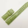 20mm/18mm Green Genuine Ostrich Leather Deployment Strap for IWC Watch #WT2766
