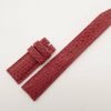 20mm/18mm Red Genuine Lizard Leather Deployment Strap for IWC Watch #WT2768