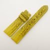 20mm/18mm Yellow Genuine Lizard Skin Leather Watch Strap #WT2800