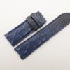24mm/22mm Blue Black Genuine PYTHON Skin Leather Watch Strap for PANERAI #WT2846