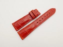 22mm/18mm Red Genuine Crocodile Skin Leather Watch Strap #WT2895