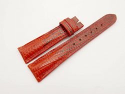 20mm/17mm Red Genuine Lizard Skin Watch Strap #WT2930