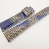 19mm/16mm Rainbow Genuine LIZARD Skin Leather Stonewash Watch Strap #WT2996