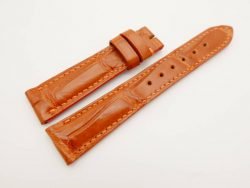 19mm/16mm Orange Genuine CROCODILE Skin Leather Watch Strap #WT3001