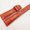 19mm/16mm Red Genuine CROCODILE Skin Leather Watch Strap #WT3009