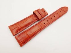19mm/16mm Red Genuine CROCODILE Skin Leather Watch Strap #WT3009