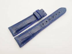 19mm/16mm Navy Blue Genuine CROCODILE Skin Leather Watch Strap #WT3013