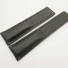 22mm/20mm Black Genuine Vegtan CALF Skin Deployment strap for Breitling #WT3019