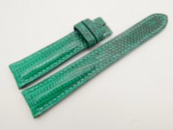 18mm/16mm Jade Green Genuine Lizard Skin Leather Watch Strap #WT3066
