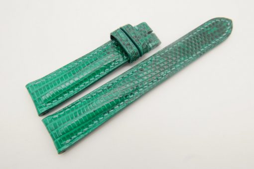18mm/16mm Jade Green Genuine Lizard Skin Leather Watch Strap #WT3066