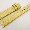 18mm/16mm Yellow Genuine Python Skin Leather Watch Strap #WT3072