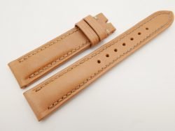 18mm/16mm Beige Genuine Vegtan CALF Skin Leather Watch Strap #WT3081