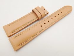 18mm/16mm Beige Genuine Vegtan CALF Skin Leather Watch Strap #WT3082
