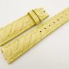 18mm/16mm Yellow Genuine Python Skin Leather Watch Strap #WT3091