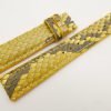 18mm/16mm Yellow Genuine Python Skin Leather Watch Strap #WT3092