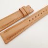 19mm/16mm Beige Genuine Vegtan CALF Skin Leather Watch Strap #WT3101