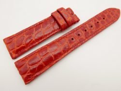 21mm/18mm Red Genuine CROCODILE Skin Leather Watch Strap #WT3118