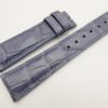 21mm/18mm Navy Blue Genuine CROCODILE Skin Leather Watch Strap #WT3119